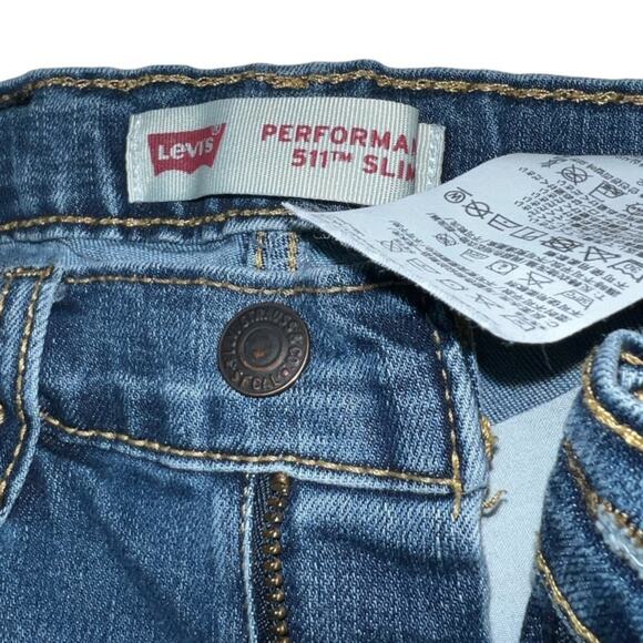 Levi’s Youth 511 Slim Medium Rinse Jeans Boys Size 8 - Picture 4 of 5